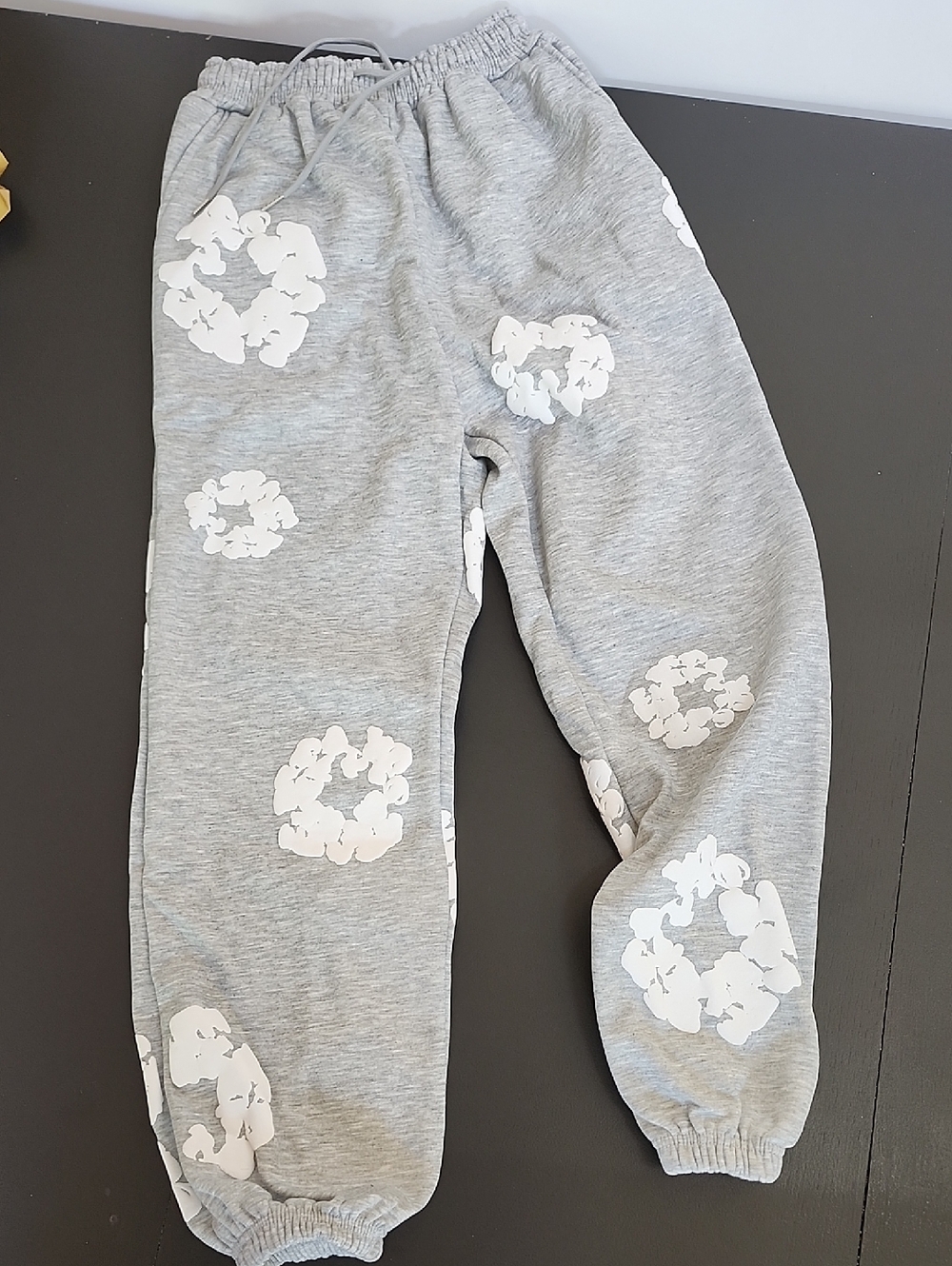 Harajuku Sweater Cartoon Shark Jogger in gray